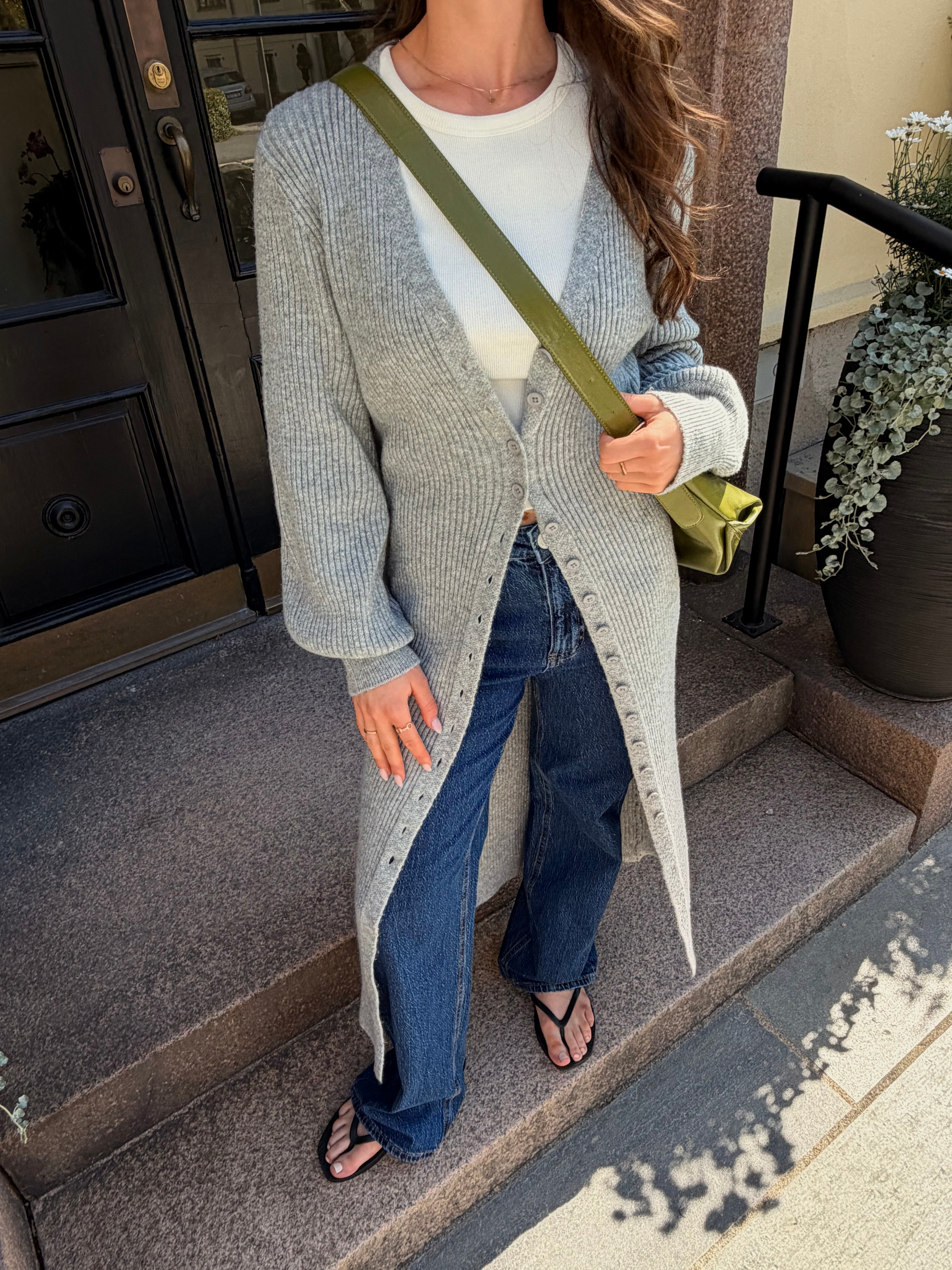 VMEVA Long Dress - Medium Grey Melange